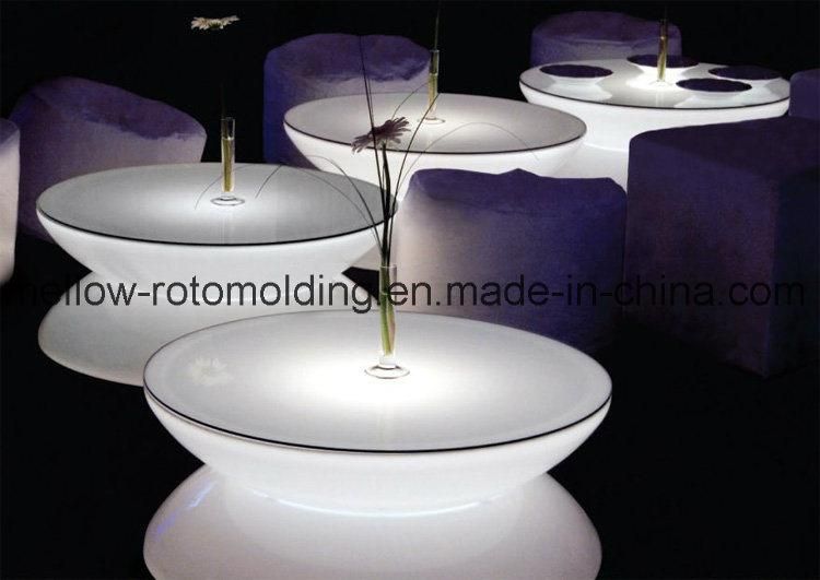 Rotational Molded Plastic Moon Coffee LED Table