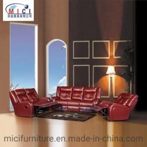 Home and Office Furniture Genuine Leather Recliner Sofa