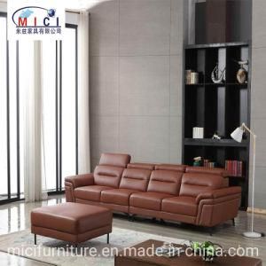 Morden Living Room Furniture Leisure Italian Leather Sofa
