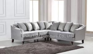 European Luxury Living Room Home Soft Velvet /Linen Fabric Sectonal Leisure 1+2+3 Sofa Furniture Set
