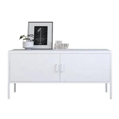 Simple Elegant Living Room Furniture Steel Cabinet TV Stand