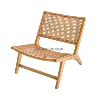 Hot Selling Wood Leisure Rattan Chair with Armrest (ZG19-013)