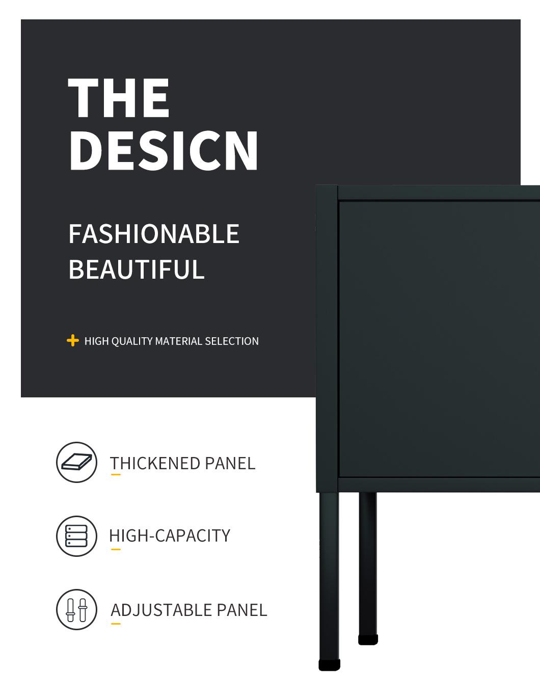 TV Sideboard Metal Modern TV Stand Cabinet for Living Room