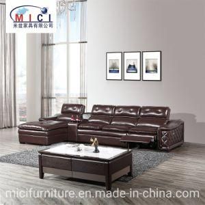 Modern Home Furniture Living Room L Shape Recliner Leather Sofa