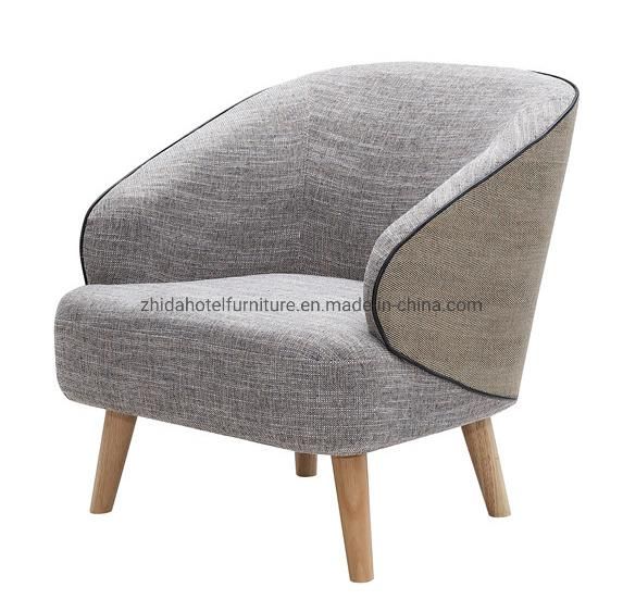 Japan Style Teak Wood Living Room MID Back Leisure Living Room Chair