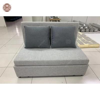 Modern Sofa Bed with Metal Frame for Living Room Design