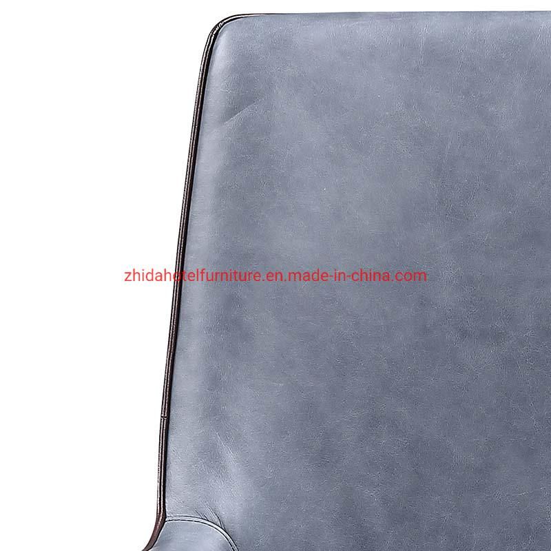Hotel Antique Wooden Fabric Leather Living Room Restaurant Dining Chair