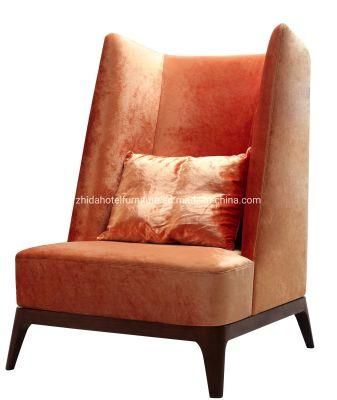 Modern High Back Fabric Modern Living Room Chair for Reception Area