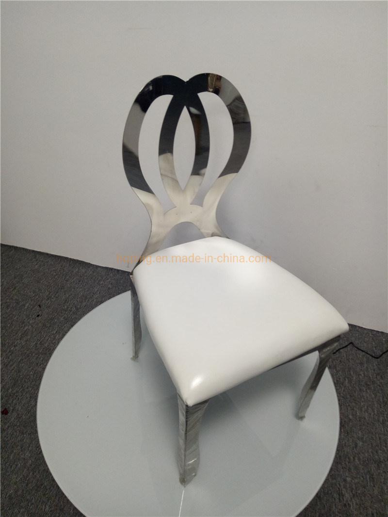 Chinese Modern Leather Home Furniture for Living Room White Chair for Wedding Event