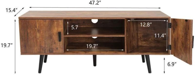 Modern TV Stand TV Cabinet TV Console with 2 Storage Cabinet for Living Room