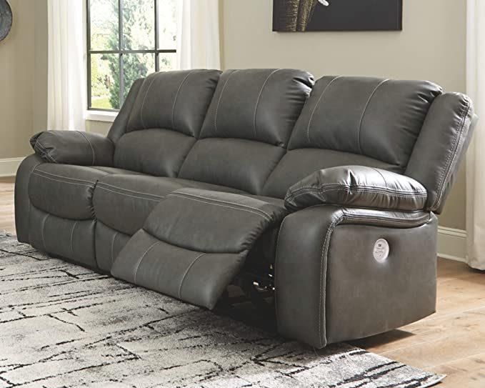 Jky Furniture Modern Design Air Breathable Leather Manual Recliner Sofa Set for (3+2+1) with Over-Filled Cushion and Customizable Drop Down Table