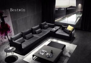 Italian Design Leather Sofa with Minimalism Style