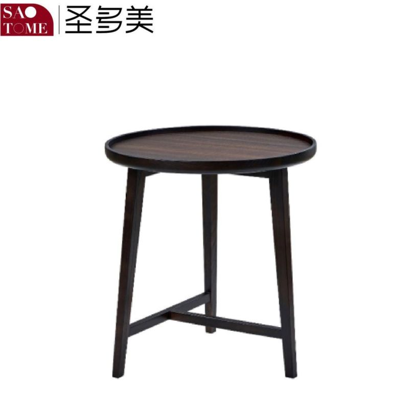 Modern Practical Hotel Living Room Furniture Wooden Round Table