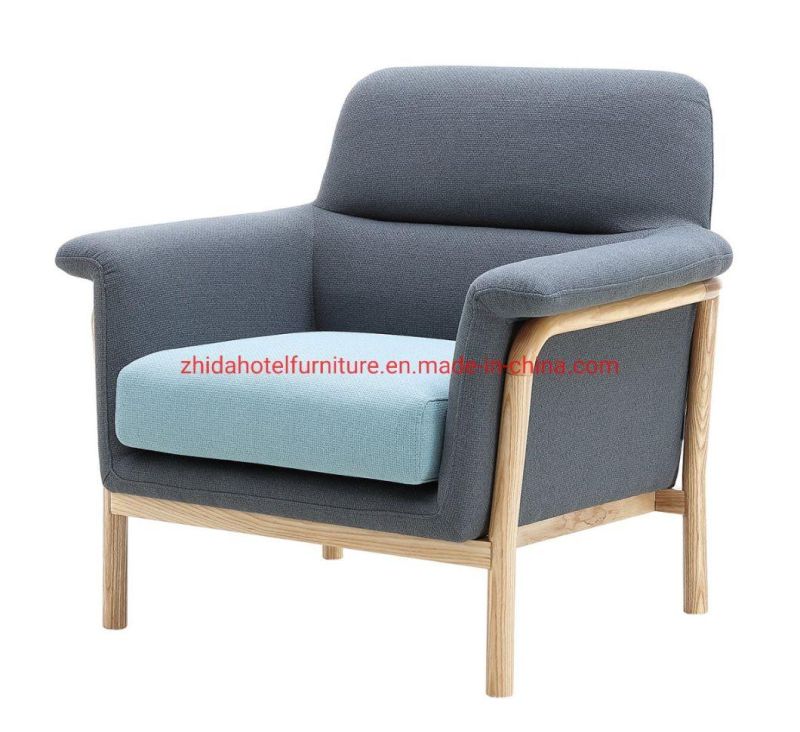 Wooden Armrest Modern Restaurant Home Hotel Chair for Living Room Furniture