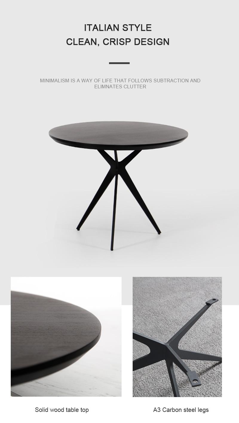 Minimalist Design Home Living Room Furniture Restaurant Natural Round Side Table
