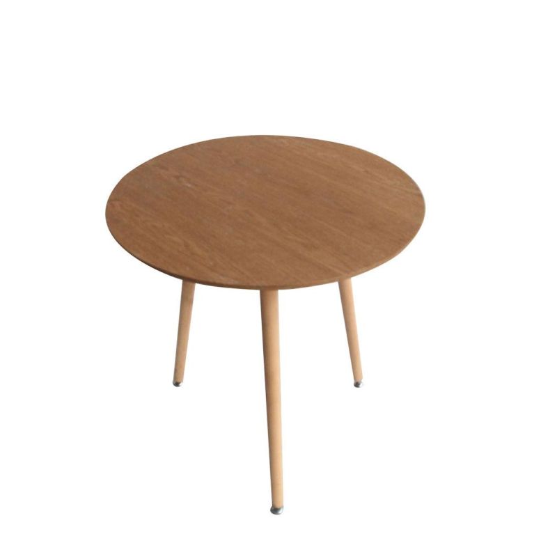 High-End Art Wooden Coffee Indoor Small Round Table