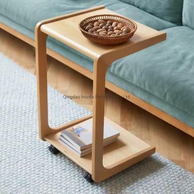 Modern Minimalistic Living Room Removable Solid Wood Side Table
