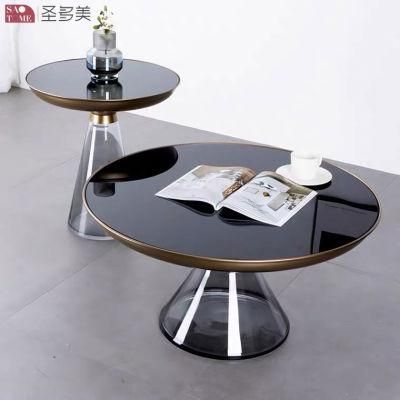 New Promotion Two Round Table Set Metal Coffee Table