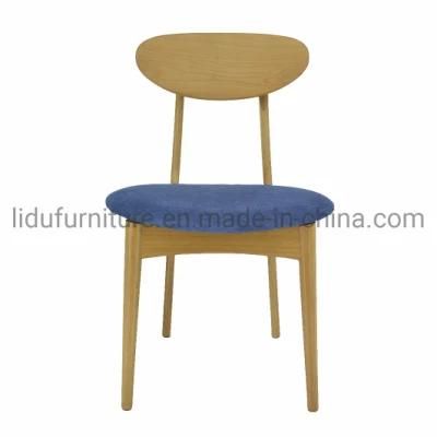 Natural Paint Solid Wood Furniture Dining Chair/Retardant Wooden Furniture/Classic Chair with Fabric