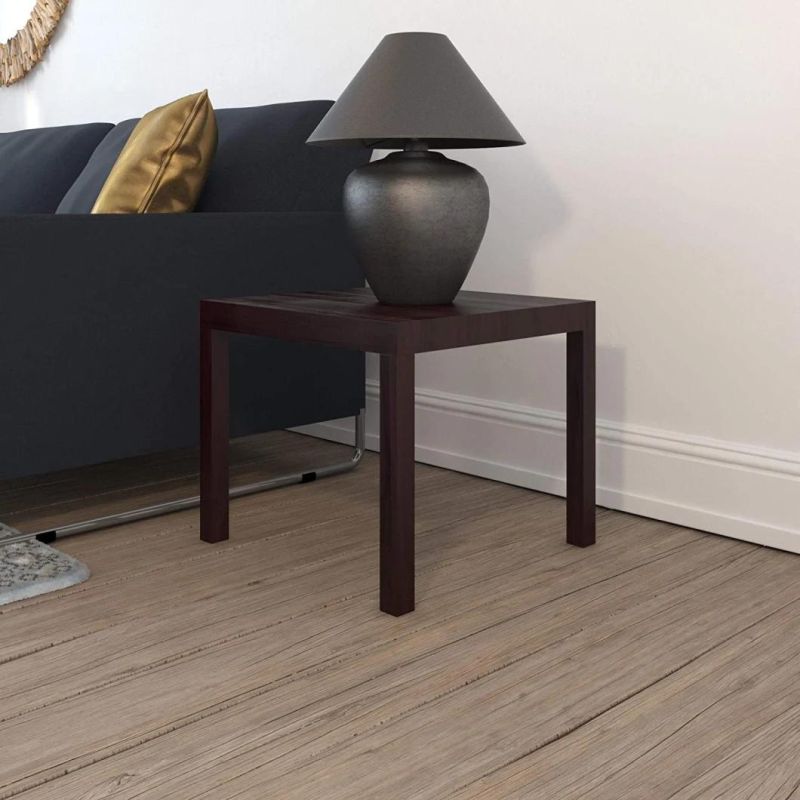 2021 Durable Square Modern Espresso Wood End Table Coffee Table