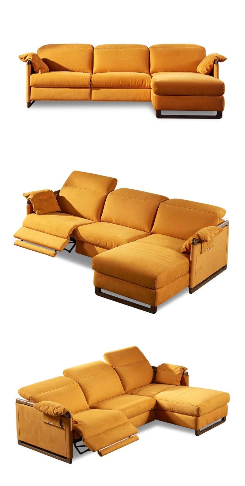 The Hottest Design Graceful Furniture Living Room Solid Wood Sofa