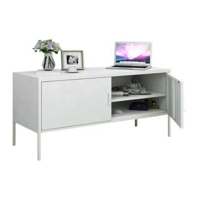 Modern Living Room Metal Furniture TV Cabinet with High Stand Feet