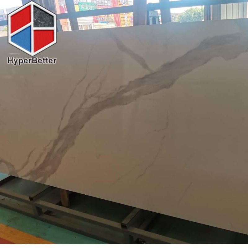 Luxury Natural Calacatta Marble Coffee Table Top Circle