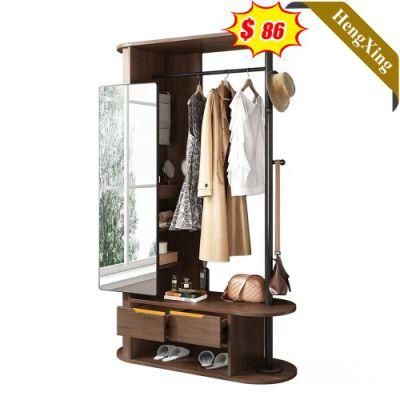 High Quality Open Wooden Hanging Clothes Locker Living Room Furniture Storage Cabinet