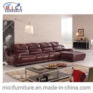 Home Antique Furniture Leather L Shape Sofa