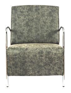 Modern Leisure Chair for Living Room with Fabric Upholstered and Metal Frame