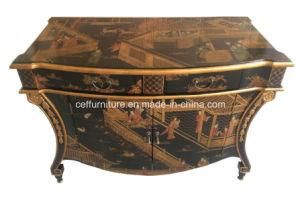 Hand Painted Villa Hotel Home Furniture Luxury Console Cabinet