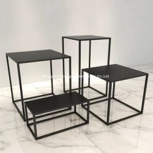 Metal Black Table Square Oblong Sofa Table Coffee Side Table