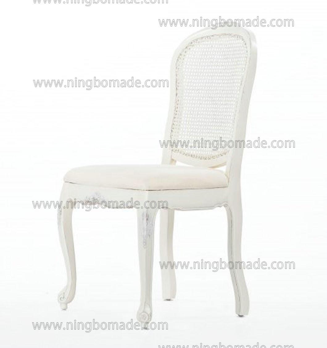 Nordic Louis Style Household Furniture Louis White Solid Wood Chair