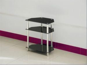 Modern Black Glass LCD TV Stand (TV017)