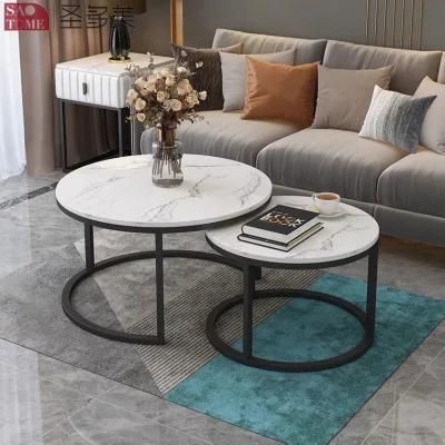 New Style Separate Home Furniture Living Room Coffee Table Metal Side Table Bedroom Table Melamine Laminated Tea Table
