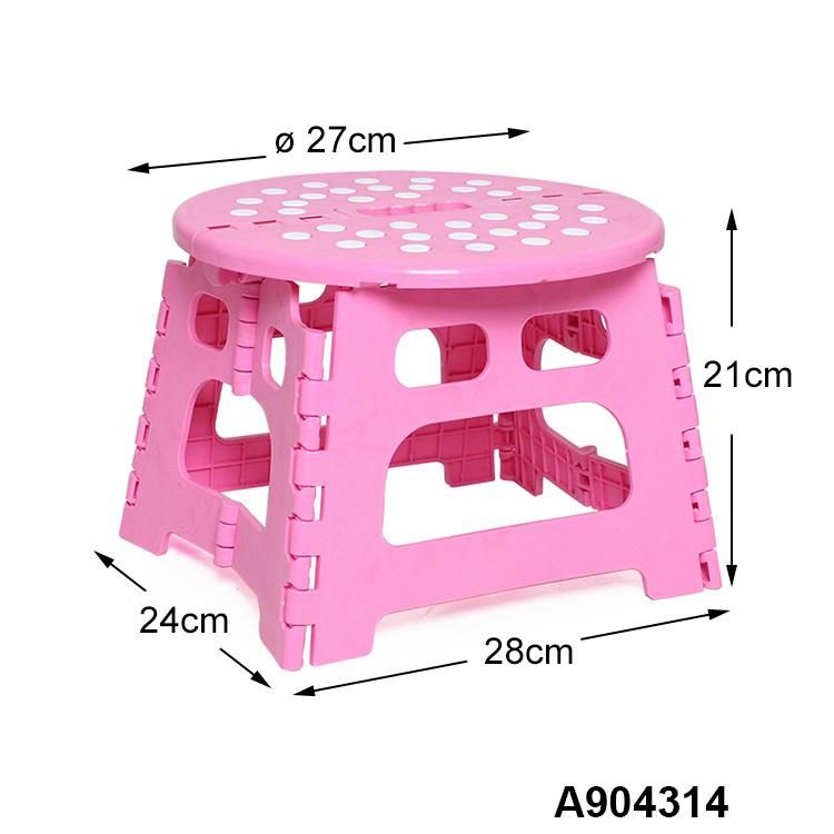 Circular Non-Slip Folding Plastic Stool