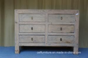 Nature Elm Wood Vintage Country Old Furniture Living Cabinet