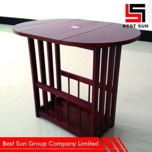 Foldable Wooden Convertible Coffee Table to Dining Table