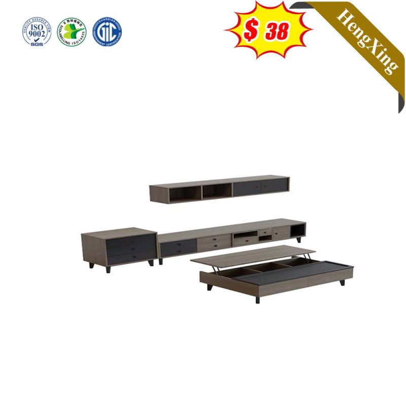 Wholesale Living Room Home Furniture Grey Color Storage TV Stand with Coffee Table