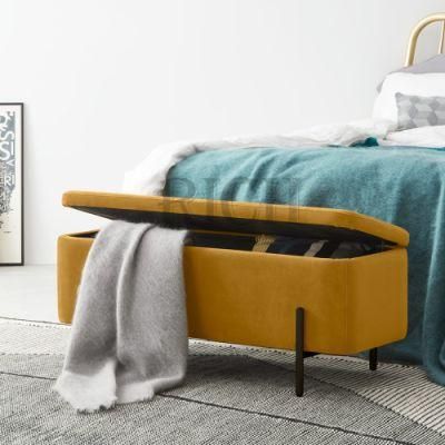 Home Furniture Rectangular Stool Footstool Long Storage Ottoman Stool