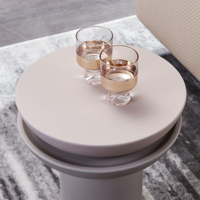 Good Service Round Unfolded Acrylic Coffee Metal Home Modern Furniture Side Table