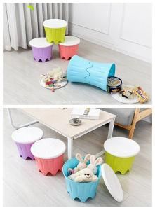 Multi-Function Stackable Combination Storage Stool in Jiewei