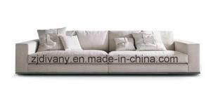 Modern Style Living Room Leather Sofa Fabric Sofa (D-72-D)