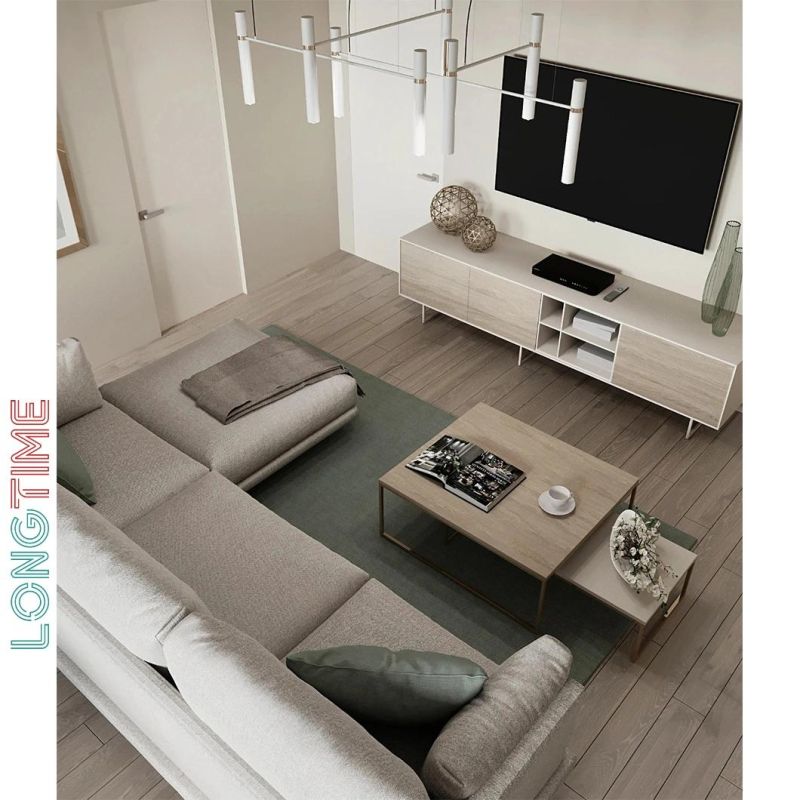 Modern Living Room Trendy Wooden TV Stand Cabinet