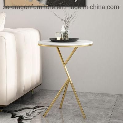 Luxury Fashion Home Furniture Steel Frame Side Table with Top