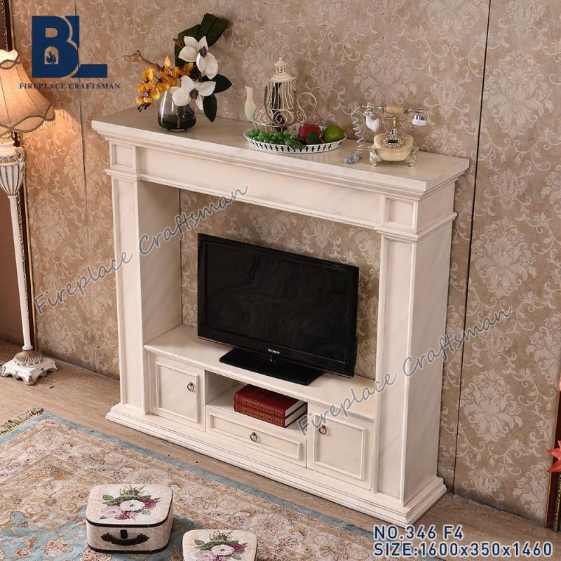 Hot Sale TV Stand Fireplace with Storage Cabinet 346