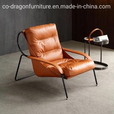 Quality Leather Leisure Sofa Chair with Legs for Modern Furniture