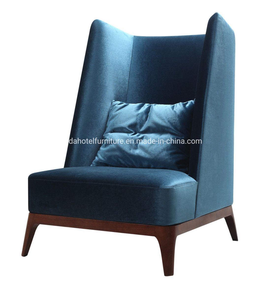 Modern High Back Fabric Modern Living Room Chair for Reception Area
