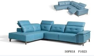 Sectional Recliner Sofa Real Leather for Home Sofa