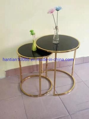 Combined Circle Table Kids Table Furniture Metal Table for Sale Side Table Set